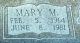 JONES, Mary Madeline (I45636)